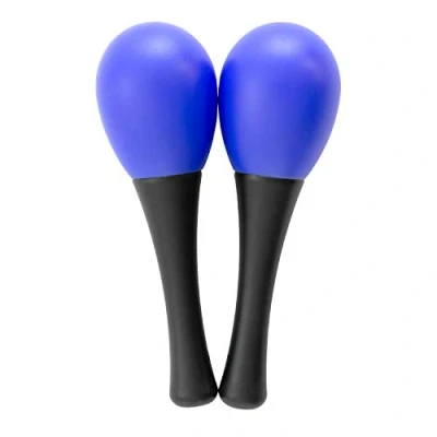 Abbildung von TIGER MAR02 Mini Maracas in Blau Eier Shaker Paar Schlagzeug für Schule und Percussion Gruppen