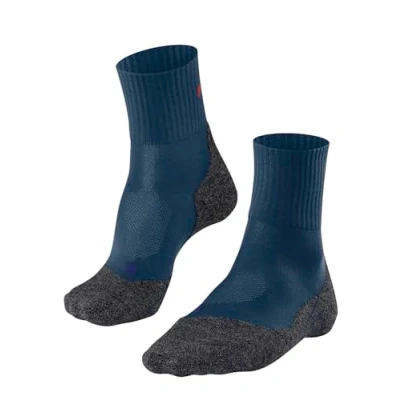 Abbildung von FALKE Herren Wandersocken TK2 Explore Cool Short M Sso Lyocell Funktionsmaterial antiblasen dick 1 Paar, Blau Stone Blue 6599, 42 43