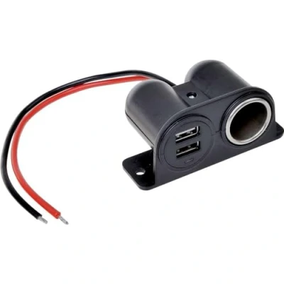 Abbildung von IWH 019010 KFZ Ladekabel für Handys 12/24V schwarz