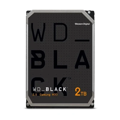 Abbildung von WD_BLACK HDD 2 TB (interne 3,5 Zoll Gaming Festplatte, Hochleistungsfestplatte, Performance Desktop 164 MB/s Lesen, 7.200 U/min, SATA 6 Gbit/s, 64 MB Cache, CMR) Schwarz