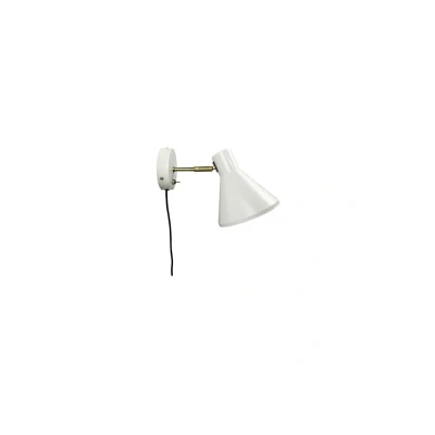 Abbildung von Dyberg Larsen Wandlampe Sleep, kittweiß, Ø 15 cm, Stahl