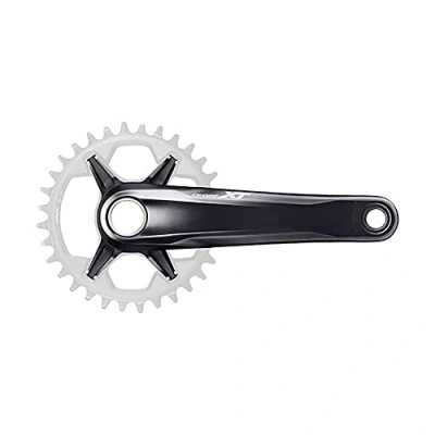 Abbildung von Shimano Unisex Erwachsene Deore XT Kurbelarmsatz, schwarz, 175 mm