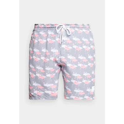 Abbildung von Urban Classics B T Pattern Badeshorts, Herren, Größe: 3XL, Pink