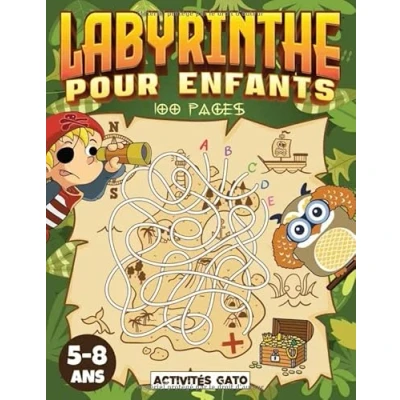 Abbildung von labyrinthe enfant 5 8 ans: 100 labyrinthes pour enfants, Livre de puzzles les jeux ans 6 7 ... Jeu junior. d&#039;aventure