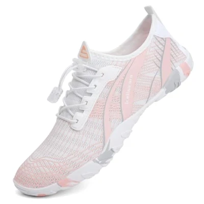 Abbildung von IceUnicorn Strandschuhe Badeschuhe Damen Herren Schwimmschuhe Aquaschuhe Sommer Schnell Trocknend Surfschuhe(934Rosa,39EU)