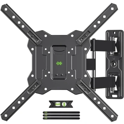 Abbildung von USX MOUNT TV Wandhalterung Schwenkbar Neigbare für 26 60 Zoll Flach and Curved Fernseher bis zu 35Kg, Fernseher, Halterung max. VESA 400x400mm, XMM902