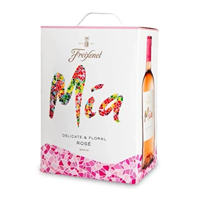 Abbildung von Freixenet Mia Rosado Bag in Box (1 x 3,0 l) Spanischer Roséwein Großpackung; halbtrocken; jugendlich lebendig und fruchtig frisch im Geschmack; zu Meeresfrüchten, Fisch
