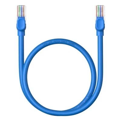 Abbildung von Baseus Ethernet Kabel, High Speed CAT6 Gigabit Kabel (rundes Kabel) für Laptop, Computer, Router, TV und TV, Blau, 0,5 m