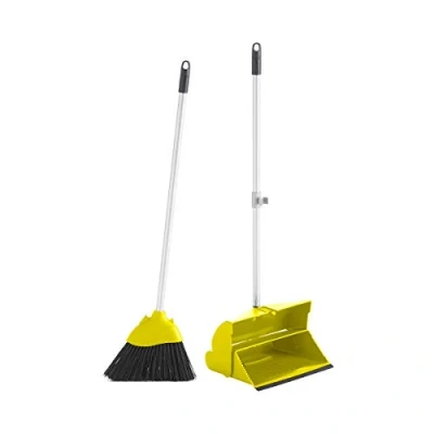 Abbildung von Maya Professional Tools 09020 Besen und Kehrschaufel Set, mit Verschluss, Gelb
