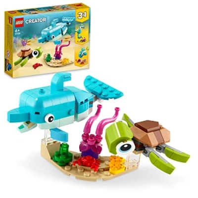 Abbildung von LEGO Creator Dolfijn EN Schildpad 31128 Wasserspielzeug für Kinder, Größe: One Size, Multi coloured
