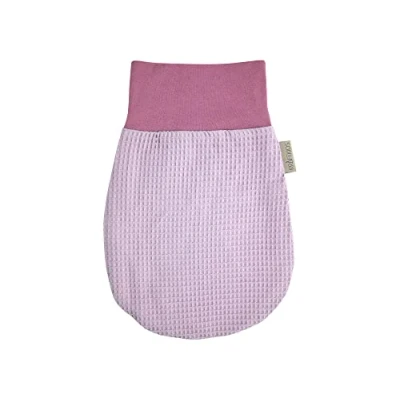 Abbildung von KraftKids Strampelsack Waffel Piqué rosa für den Frühling/Sommer aus Musselin Baumwolle in zwei Größen erhältlich