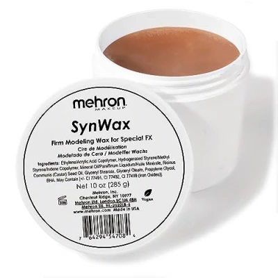 Abbildung von Mehron Make up SynWax Festes Modellierwachs für Special FX Narbenwachs SFX falsche Narben, Wunden und Halloween Effekte (285 g)