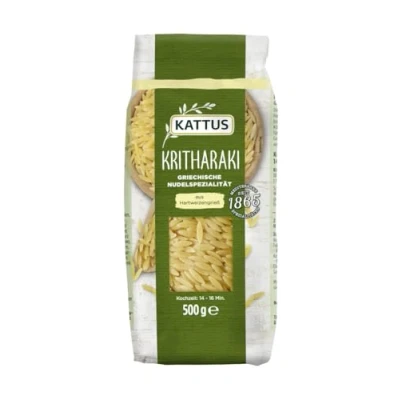 Abbildung von Kattus Kritharaki Nudeln (Reisnudeln) Griechische Nudelspezialität aus Hartweizengrieß 500 g im Beutel