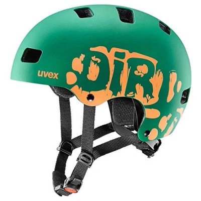 Abbildung von uvex kid 3 cc robuster Fahrradhelm für Kinder individuelle Größenanpassung optimierte Belüftung darkgreen matt 51 55 cm