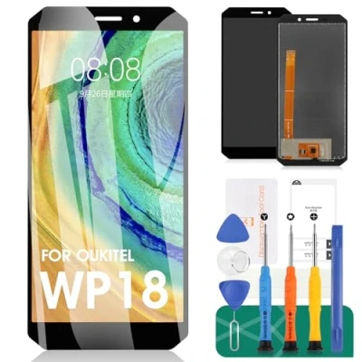 Abbildung von Ersatz Touch Digitizer für Oukitel WP18 LCD Display (Schwarz, ohne Rahmen)