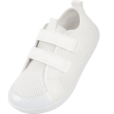 Abbildung von IceUnicorn Kinder Barfußschuhe Breite Zehenbox Jungen Mädchen Hausschuhe Minimalistische Outdoor Traillaufschuhe Walking Schuhe(Weiß, 32EU Weit)
