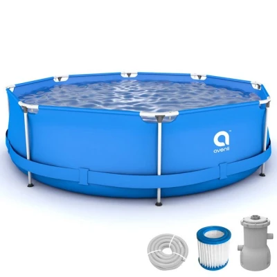 Abbildung von Frame Pool Komplettset rund 360x76 cm blau mit Filterpumpe