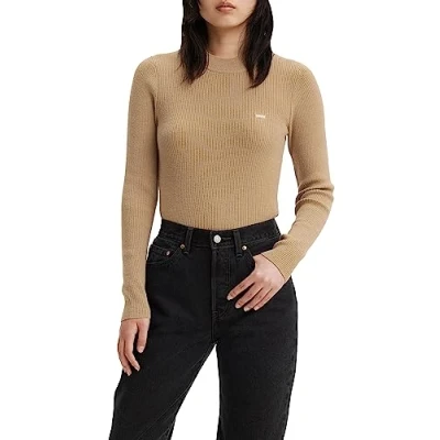 Abbildung von Levi&#039;s CREW Strickpullover, Damen, Größe: XL, Travertine