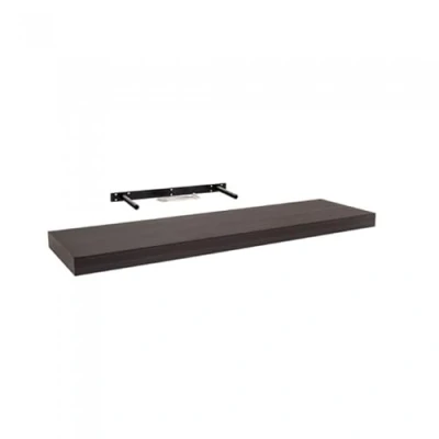 Abbildung von Velano Regalbrett, Wandregal, Regalboden, Schweberegal, Hängeregal, Regalsysteme 1 Stück, 79.5x23.5 cm, Wenge Regale für Küche, Badezimmer, Wohnzimmer, Schlafzimmer FS