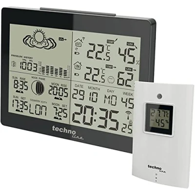 Abbildung von technoline WS 6760 Wetterstation (inklusive Außensender, übersichtliche Anzeige mit mehreren Info auf einen Blick)