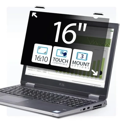 Abbildung von StarTech.com 16&quot; 16:10 Touch Blickschutzfilter, Laptop Sichtschutzfilter, Anti Glare Blaulichtfilter, Flip Over Blickschutz