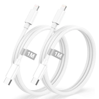 Abbildung von USB C Lightning Kabel 1M 2Pack [MFi Zertifiziert], iPhone Ladekabel USBC auf Schnellladekabel für 14/13 Pro Max/13/12 Max/12 Mini/11/XS/X/8/SE/iPad