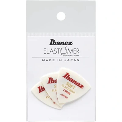 Abbildung von IBANEZ Elastomer Triangel Plektren 1mm Soft 3 Stück (BEL8ST10)