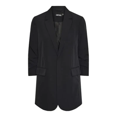Abbildung von Pieces Pcbosella 3/4 Sleeves Blazer Blazer, Damen, Größe: Medium, Black