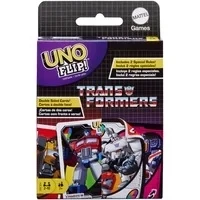 Abbildung von Mattel games Spiel, Familienspiel UNO Flip Transformers