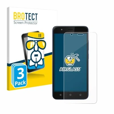 Abbildung von BROTECT Schutzglas für Gigaset GS270 plus (3 Stück) Schutzfolie Panzer Folie Glas [Extrem Kratzfest 9H, Anti Fingerprint, Ultra Transparent]