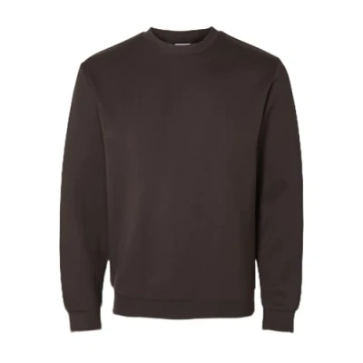 Abbildung von Selected Homme Slhemanuel Sweatshirt, Herren, Größe: Medium, Chocolate torte