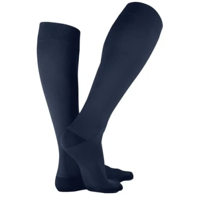 Abbildung von Bauerfeind VenoTrain Business AD CCL2 foot long Kompressionsstrümpfe M normal marine