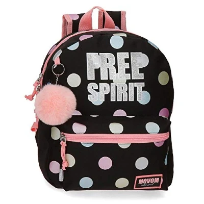 Abbildung von Movom Free Dots Kleiner Rucksack Schwarz 27x32x10 cms Polyester 8.64L