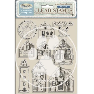 Abbildung von Stamperia Silent Sea Clear Stamps Landscape (WTK218)