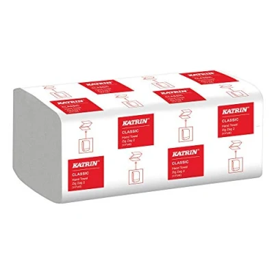 Abbildung von Handtuch Blätter Katrin V Fold 2 lagig L22.4xB23xD11.5cm Mix Weiß,20 pk x 200 Blatt/krt