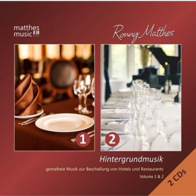 Abbildung von Hintergrundmusik: Vol.1 &amp; 2 Gemafreie Musik zur Beschallung von Hotels und Restaurants (Klaviermusik, Barmusik Chillout) (2 CDs)