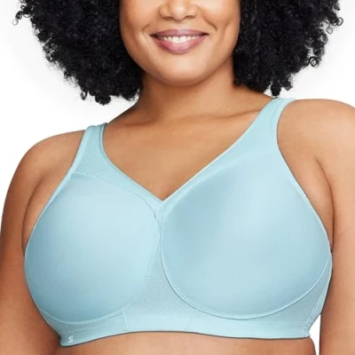 Abbildung von Glamorise Damen 1006 Sports Bra, Eiswasser, 85H EU