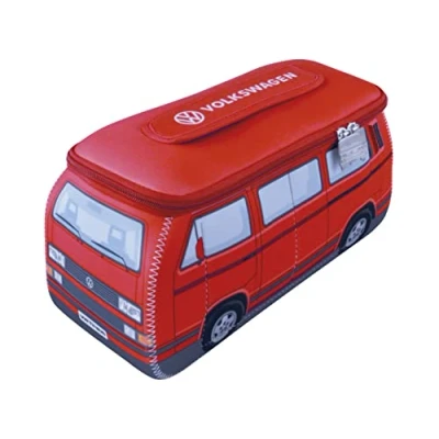 Abbildung von VW Collection by Brisa Volkswagen T3 Bulli BUS Kosmetiktasche, Größe: One Size, Rot