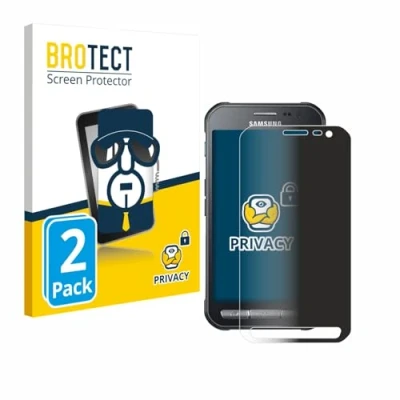 Abbildung von BROTECT (2 Stück Anti Spy Blickschutzfolie für Samsung Galaxy XCover 3 Privacy Screen Protector [Displayschutz Folie, Sichtschutz, Blaulichtfilter]