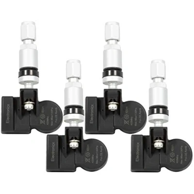 Abbildung von 4x RDKS TPMS Reifendrucksensor Reifendruckkontrollsystem Metallventil Silber passend für Auris Avensis 4260702031