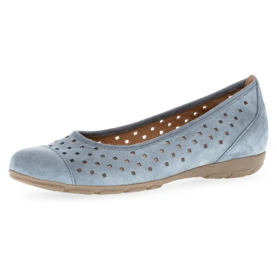 Abbildung von Gabor Klassischer Ballerina, Damen, Größe: 36, Blau Schuhe