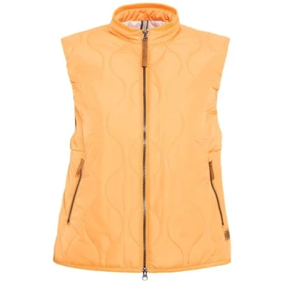 Abbildung von camel active Damen Kurze Steppweste aus recyceltem Polyester Orange womenswear 42