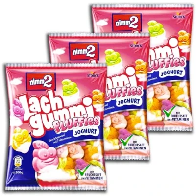 Abbildung von nimm2 Lachgummi Fluffies 1 x 200g Fruchtgummi mit Fruchtsaft, Joghurt und Vitaminen