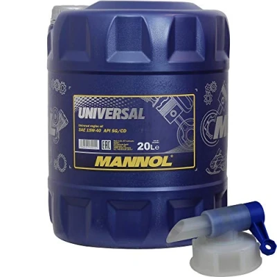 Abbildung von 20L MANNOL Motoröl Universal 15W 40 API SN/CH 4 Engine Oil Öl inkl Auslaufhahn