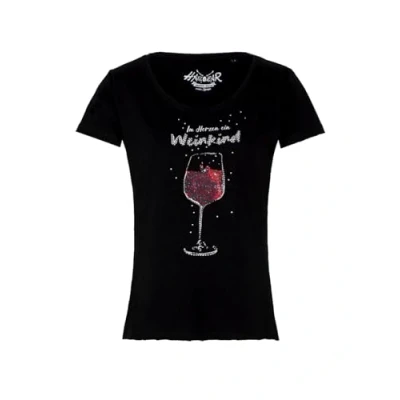 Abbildung von Hangowear Trachtenshirt T Shirt WEINKIND schwarz