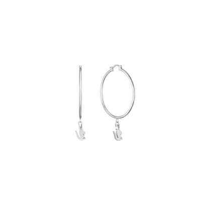 Abbildung von Lacoste Crocodile Ohrringe silvercoloured, Größe: One Size, Silver coloured