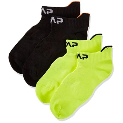 Abbildung von CMP Ultraleichte Fitnesssocken für Kinder, Gelbes Fluo Schwarz, 28/30