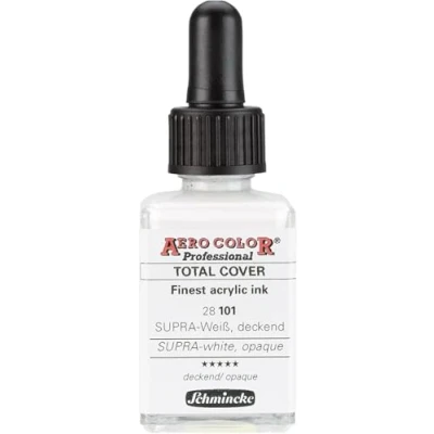 Abbildung von Schmincke Aero Color 28ml Farbe frei wählbar, Color:101 Supra Weiß