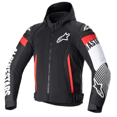 Abbildung von Alpinestars Motorradjacke Zaca Air Jacke schwarz / weiss rot fluo M