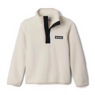 Abbildung von Columbia Youth Unisex Helvetia 2 Half Snap Fleece, Fleece Pull Over, Chalk/Black, S